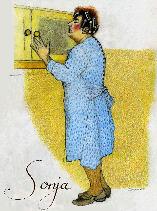 8 von 9: Sonja - Zeichnung von Kristine Jurjane